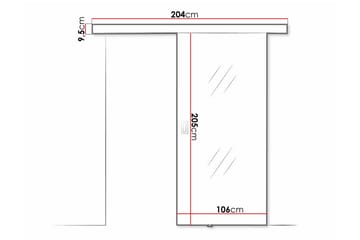Highboard Clonmore - Svart - Oppbevaring - Skap - Oppbevaringsskap