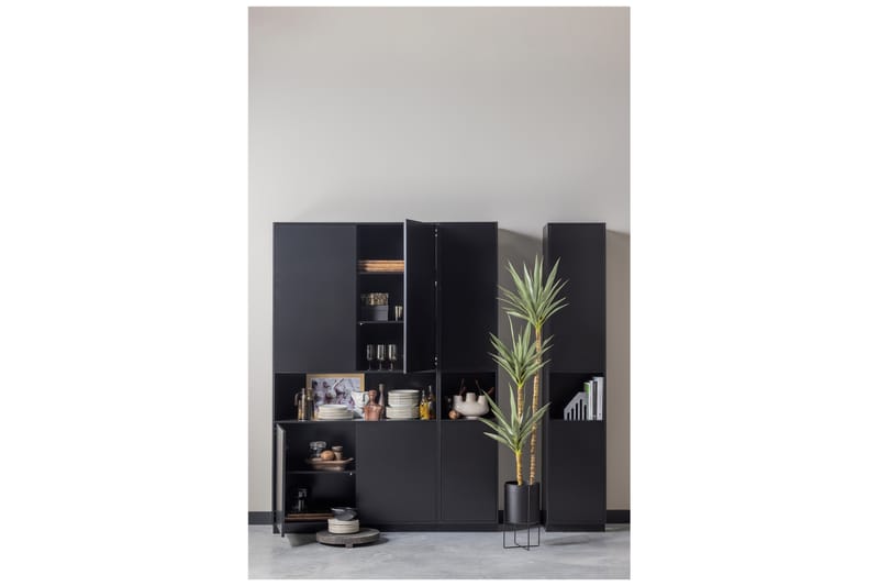 Highboard Cykko 110 cm - Svart - Oppbevaring - Skap - Oppbevaringsskap