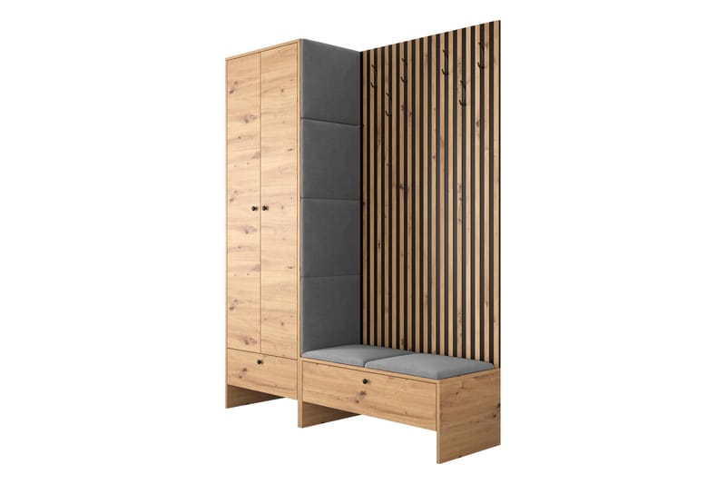 Highboard Dunvegan - Grå - Oppbevaring - Skap - Oppbevaringsskap