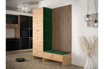 Highboard Dunvegan - Grøn - Oppbevaring - Skap - Oppbevaringsskap