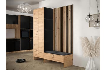 Highboard Dunvegan - Svart - Oppbevaring - Skap - Oppbevaringsskap