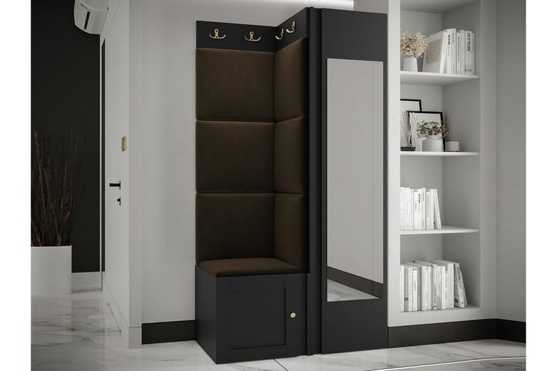 Highboard Dunvegan - Svart - Oppbevaring - Skap - Oppbevaringsskap