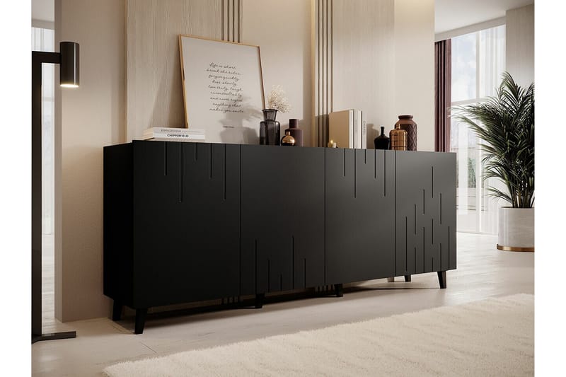 Highboard Juniskär - Svart - Oppbevaring - Skap - Oppbevaringsskap