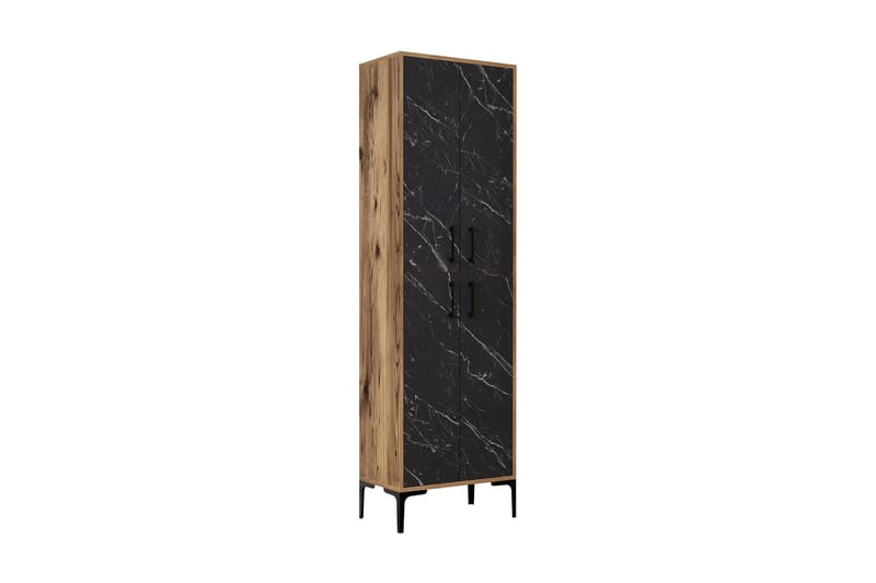 Highboard Kotzen 60x35 cm - Mørkebrun/Svart - Oppbevaringsskap