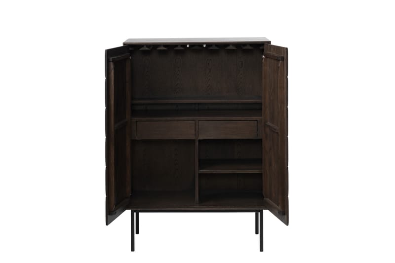 Highboard Medric 90x129 cm - Brun - Oppbevaring - Skap - Oppbevaringsskap