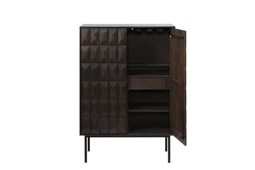 Highboard Medric 90x129 cm - Brun - Oppbevaring - Skap - Oppbevaringsskap