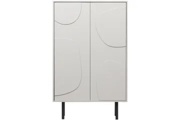 Highboard Popinder - Beige - Oppbevaring - Skap - Oppbevaringsskap