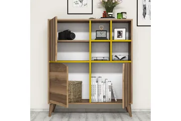 Hovdane Klesskap 100 cm - Brun/Gul - Oppbevaring - Skap - Oppbevaringsskap