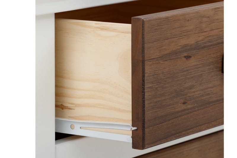 Kagami Highboard - Hvit/Brun - Oppbevaring - Skap - Oppbevaringsskap