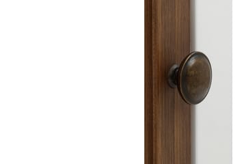 Kagami Highboard - Hvit/Brun - Oppbevaring - Skap - Oppbevaringsskap