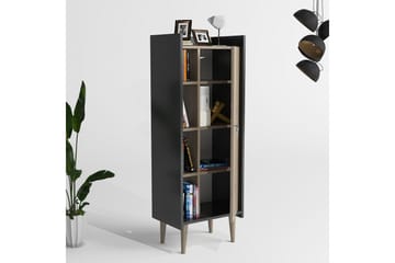 Keachi Highboard 50x30 cm - Mørkebrun/Antrasitt - Oppbevaring - Skap - Oppbevaringsskap