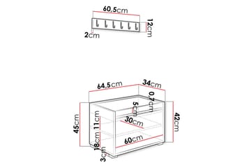 Kenmare Highboard White - Oppbevaring - Skap - Oppbevaringsskap