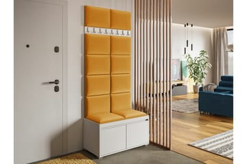 Kenmare Highboard Yellow/White - Oppbevaring - Skap - Oppbevaringsskap