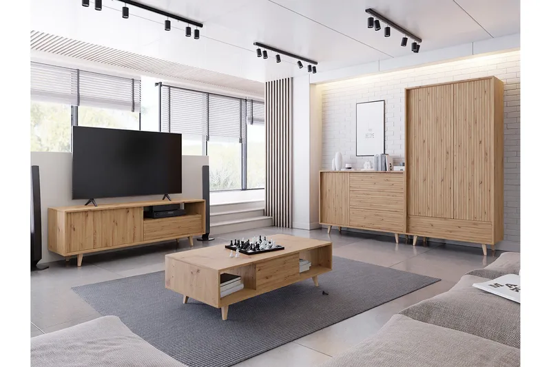 Kintore Highboard - Brun - Oppbevaring - Skap - Oppbevaringsskap