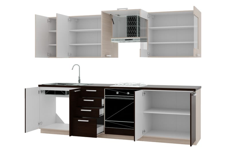 Kjøkkenmøbel Chamonix - Hvit - Oppbevaringsskap