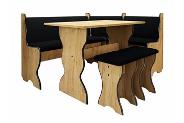 Kjøkkenskap Carnew - Svart - Møbler - Bord - Spisegruppe