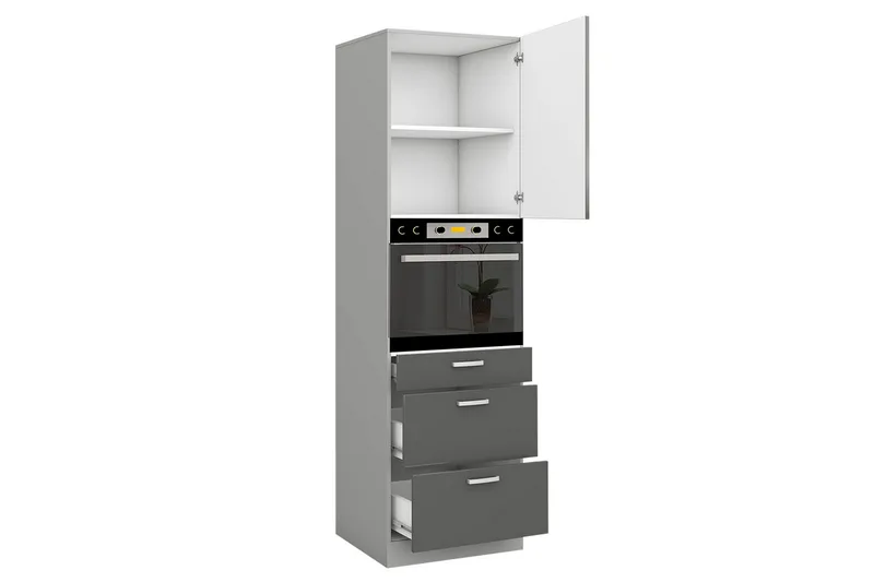 Kjøkkenskap Grey 60x57x210 cm - Oppbevaring - Skap - Oppbevaringsskap