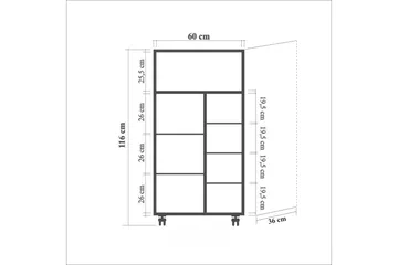 Kjøkkenskap Kicker 116 cm - Tre / Natur - Oppbevaring - Skap - Oppbevaringsskap