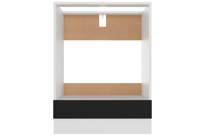 Kjøkkenskap svart 60x46x81,5 cm sponplate - Svart - Oppbevaringsskap