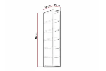 Kjøkkenskap Templemore 15 cm - Brun - Oppbevaring - Skap - Oppbevaringsskap