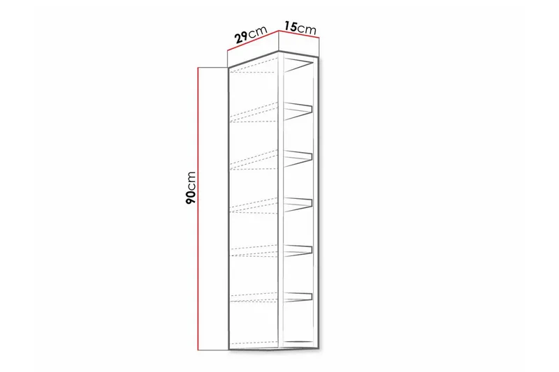 Kjøkkenskap Templemore 15 cm - Brun - Oppbevaring - Skap - Oppbevaringsskap