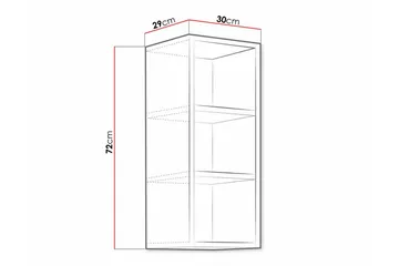 Kjøkkenskap Templemore 30 cm - Hvid - Oppbevaring - Skap - Oppbevaringsskap