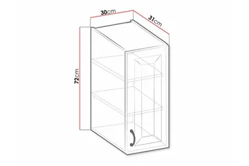 Kjøkkenskap Templemore 30 cm - Oppbevaring - Skap - Oppbevaringsskap