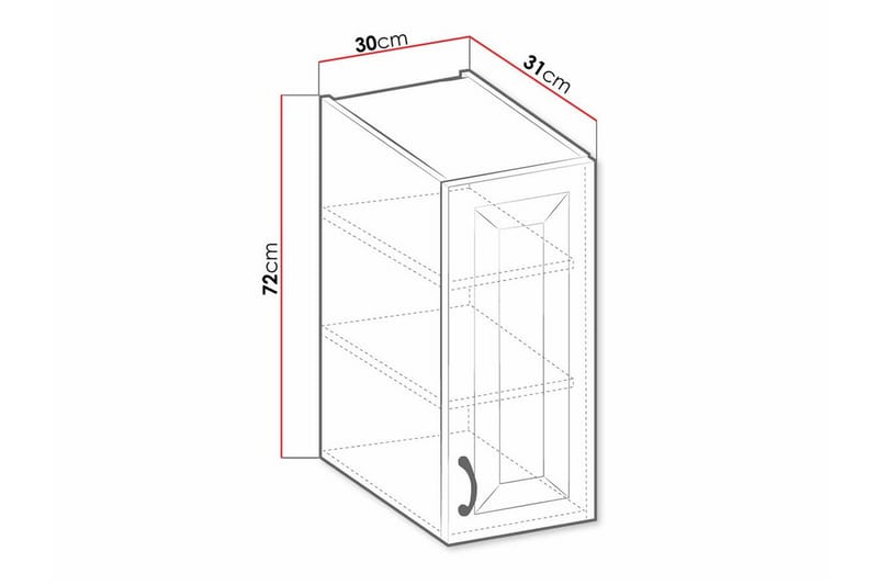 Kjøkkenskap Templemore 30 cm - Oppbevaring - Skap - Oppbevaringsskap