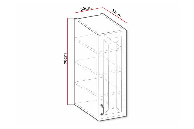 Kjøkkenskap Templemore 30 cm - Oppbevaring - Skap - Oppbevaringsskap