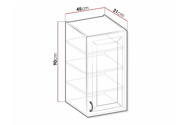 Kjøkkenskap Templemore 45 cm - Oppbevaring - Skap - Oppbevaringsskap