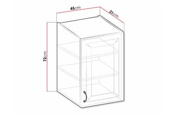 Kjøkkenskap Templemore 45 cm - Oppbevaring - Skap - Oppbevaringsskap