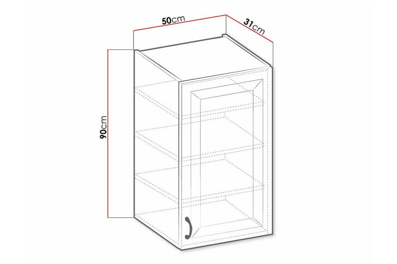 Kjøkkenskap Templemore 50 cm - Oppbevaring - Skap - Oppbevaringsskap