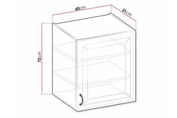Kjøkkenskap Templemore 60 cm - Oppbevaring - Skap - Oppbevaringsskap