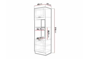 Kjøkkenskap Templemore 60 cm - Oppbevaring - Skap - Oppbevaringsskap
