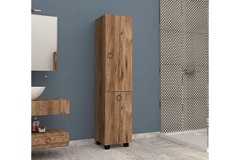 Kolpelle Baderomsskap - Brun - Oppbevaring - Skap - Oppbevaringsskap