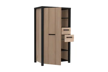 Konitsa Highboard 53x91 cm - Brun/Svart - Oppbevaring - Skap - Oppbevaringsskap