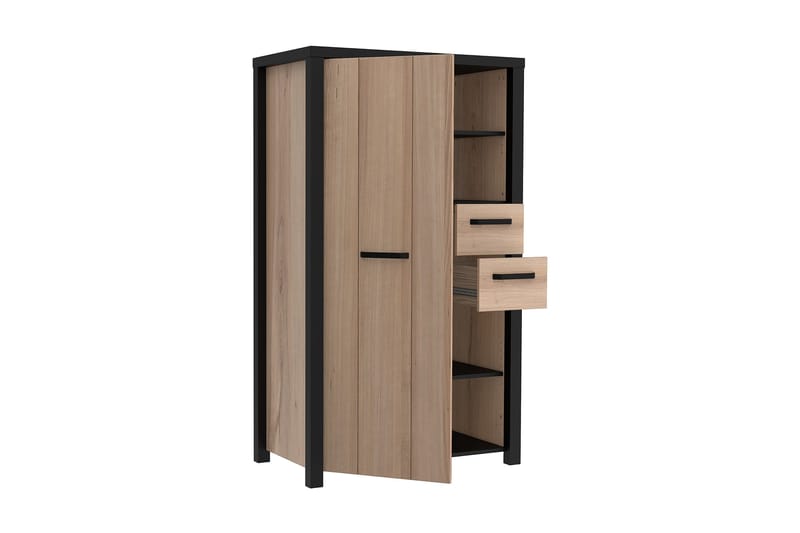 Konitsa Highboard 53x91 cm - Brun/Svart - Oppbevaring - Skap - Oppbevaringsskap