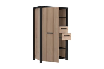 Konitsa Highboard 53x91 cm - Brun/Svart - Oppbevaring - Skap - Oppbevaringsskap