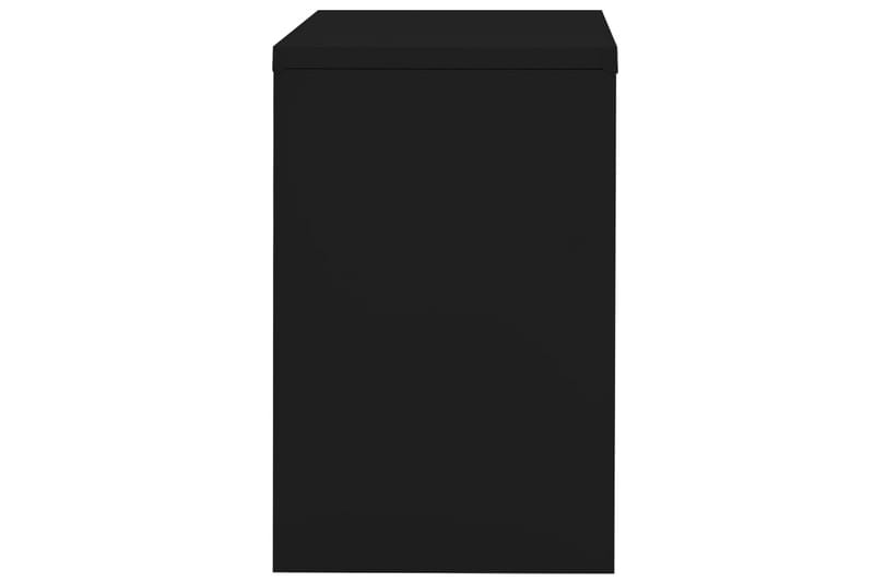 Arkivskap 90x46x72,5 cm stål svart - Svart - Dokumentskap