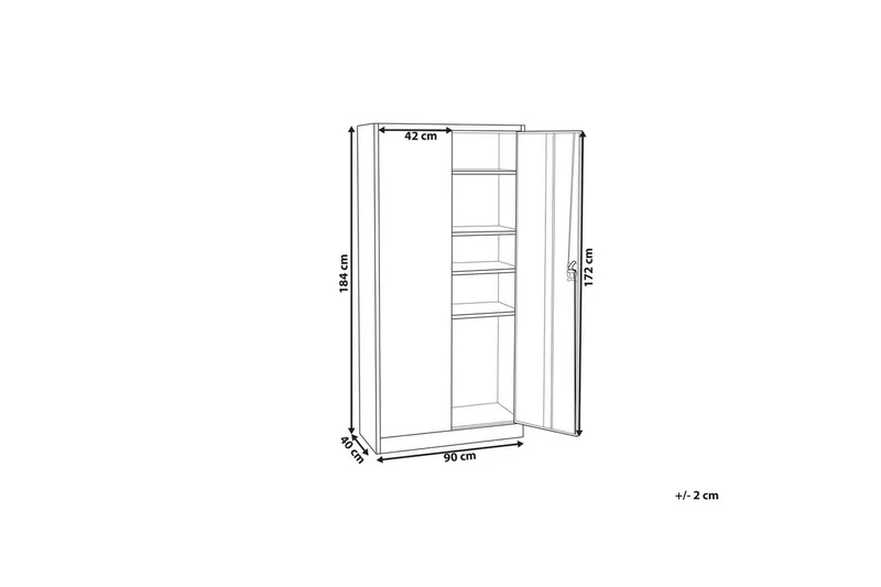 Kontorsskap Feldspar - Oppbevaring - Skap - Oppbevaringsskap - Kontorsskap - Dokumentskap