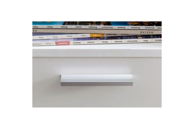 Rullecontainer Wohnling oppbevaringsbrett, 1 dør, foliert sponplate med hjul, moderne stil Hvit - Hvit - Oppbevaring - Oppbevaringsmøbler - Kommode - Skuffeseksjon