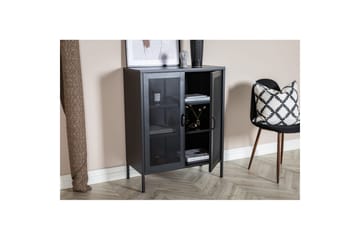 Skap Misha - Svart, 40x80x102 - Oppbevaring - Skap - Oppbevaringsskap - Kontorsskap - Dokumentskap