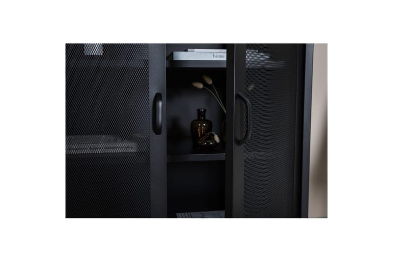 Skap Misha - Svart, 40x80x102 - Oppbevaring - Skap - Oppbevaringsskap - Kontorsskap - Dokumentskap
