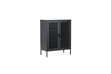 Skap Misha - Svart, 40x80x102 - Oppbevaring - Skap - Oppbevaringsskap - Kontorsskap - Dokumentskap