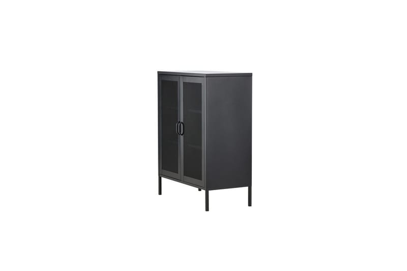 Skap Misha - Svart, 40x80x102 - Oppbevaring - Skap - Oppbevaringsskap - Kontorsskap - Dokumentskap