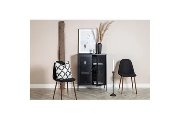 Skap Misha - Svart, 40x80x102 - Oppbevaring - Skap - Oppbevaringsskap - Kontorsskap - Dokumentskap