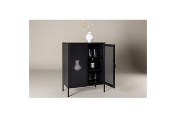 Skap Misha - Svart, 40x80x102 - Oppbevaring - Skap - Oppbevaringsskap - Kontorsskap - Dokumentskap