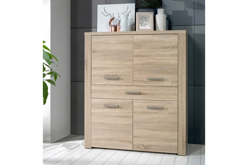 Loannia Highboard 42x117 cm - Brun - Oppbevaring - Skap - Oppbevaringsskap