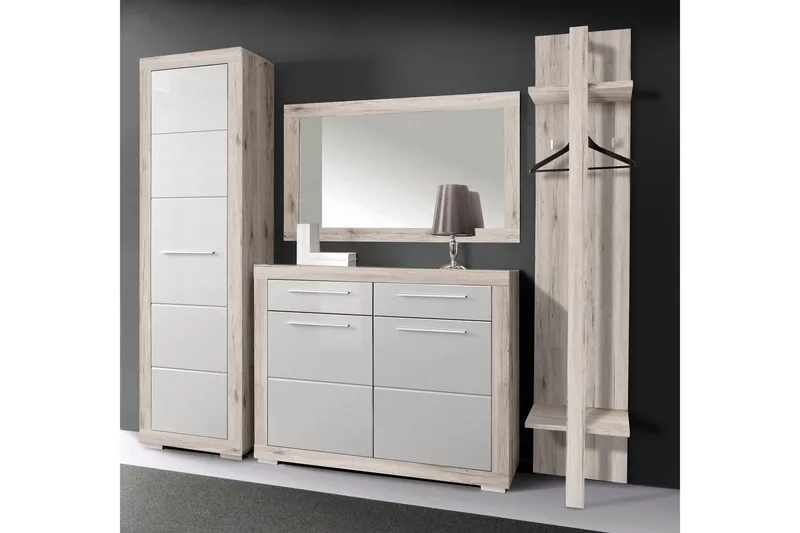 Luovaure Skoskap 119 cm - Brun/Hvit - Oppbevaring - Skap - Oppbevaringsskap