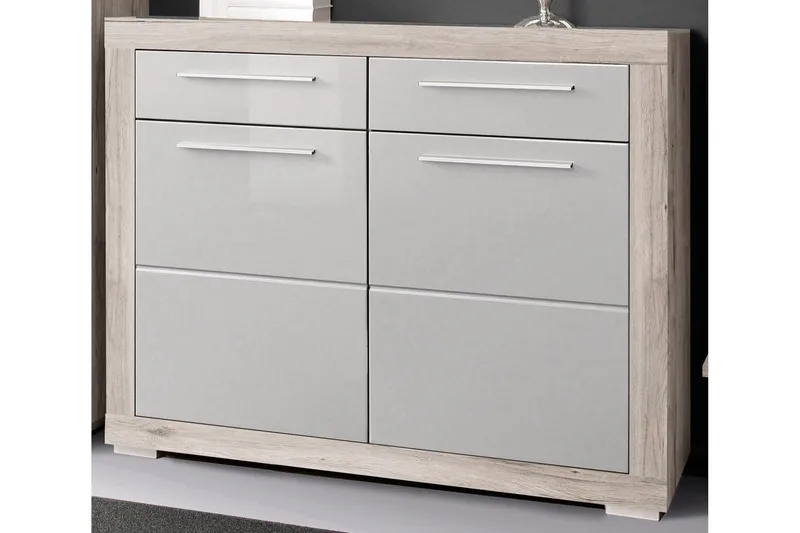 Luovaure Skoskap 119 cm - Brun/Hvit - Oppbevaring - Skap - Oppbevaringsskap